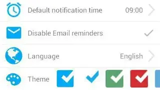 Checklist screenshot