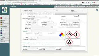 Chemical Safety EMS screenshot