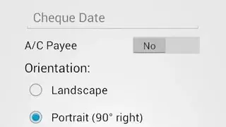 Cheque Printing screenshot