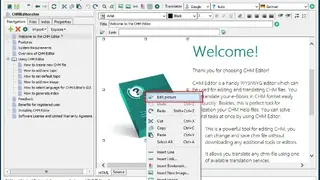 CHM Editor screenshot