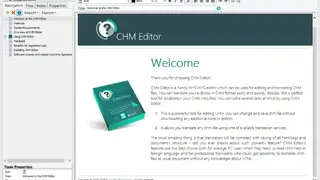 CHM Editor screenshot