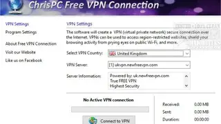 ChrisPC Free VPN Connection screenshot