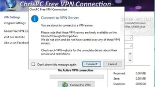 ChrisPC Free VPN Connection screenshot
