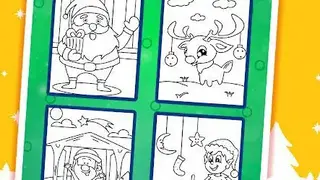 Christmas Coloring Book & Games for Kids & Family screenshot