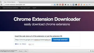 Chrome Extension Downloader screenshot