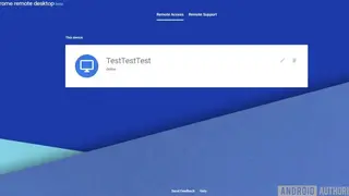 Chrome Remote Desktop screenshot