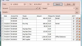 Chrysanth Cheque Writer screenshot