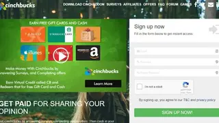 Cinchbucks screenshot