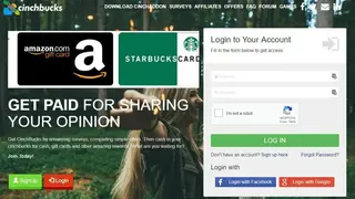 Cinchbucks screenshot