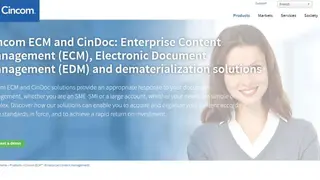 Cincom ECM screenshot