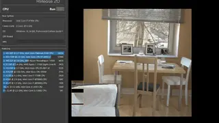 CineBench screenshot