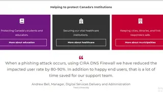 CIRA DNS firewall screenshot