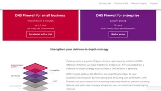 CIRA DNS firewall screenshot