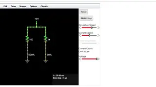 Circuit Simulator Applet screenshot