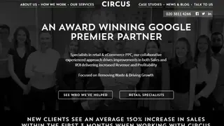 Circus PPC Agency screenshot