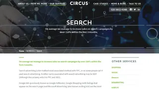 Circus PPC Agency screenshot