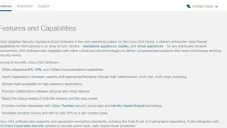 Cisco Adaptive Security Appliance (ASA) Software screenshot