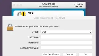 Cisco AnyConnect screenshot