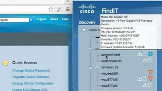 Cisco FindIT screenshot