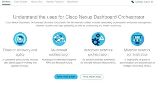 Cisco Nexus Dashboard Orchestrator screenshot