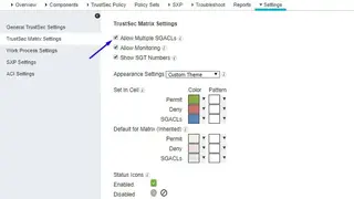 Cisco TrustSec screenshot