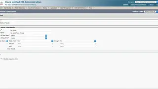 Cisco Unified Communications Manager (Call Manager) screenshot