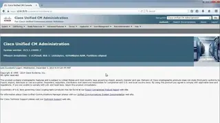 Cisco Unified Communications Manager (Call Manager) screenshot