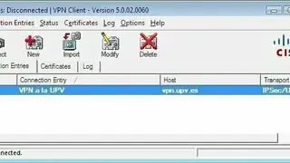 Cisco VPN screenshot