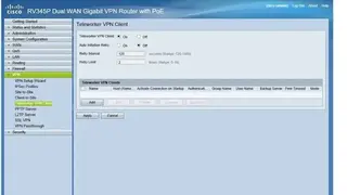 Cisco VPN screenshot