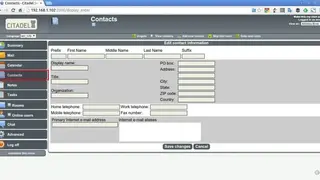 Citadel Mail Server screenshot