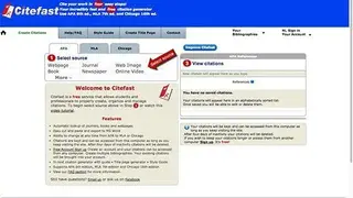 Citefast screenshot