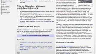 Citizendium screenshot