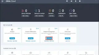 Citrix Endpoint Management screenshot