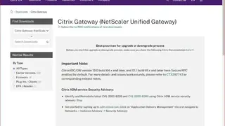 Citrix Gateway screenshot