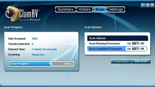 ClamAV screenshot