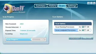 ClamAV screenshot