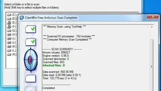 ClamWin screenshot