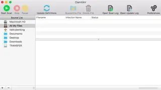ClamXAV screenshot