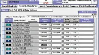 Class Registrar screenshot