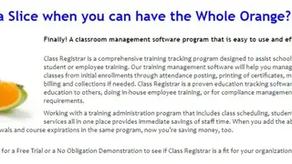 Class Registrar screenshot