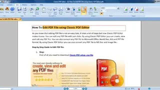 Classic PDF Editor screenshot