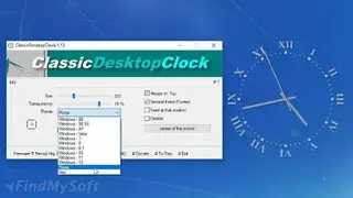 ClassicDesktopClock screenshot