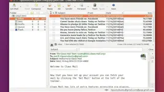 Claws Mail screenshot