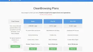 Cleanbrowsing screenshot