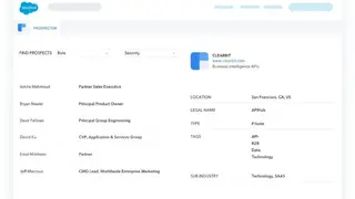 Clearbit screenshot