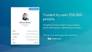 Clearbit Connect screenshot