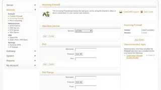 ClearOS Linux Firewall screenshot