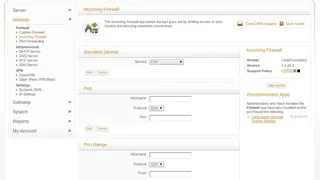 ClearOS Linux Firewall screenshot