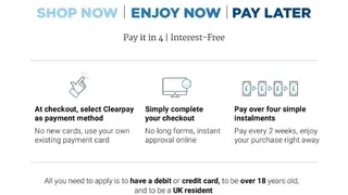 Clearpay screenshot