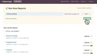 Clearscope screenshot